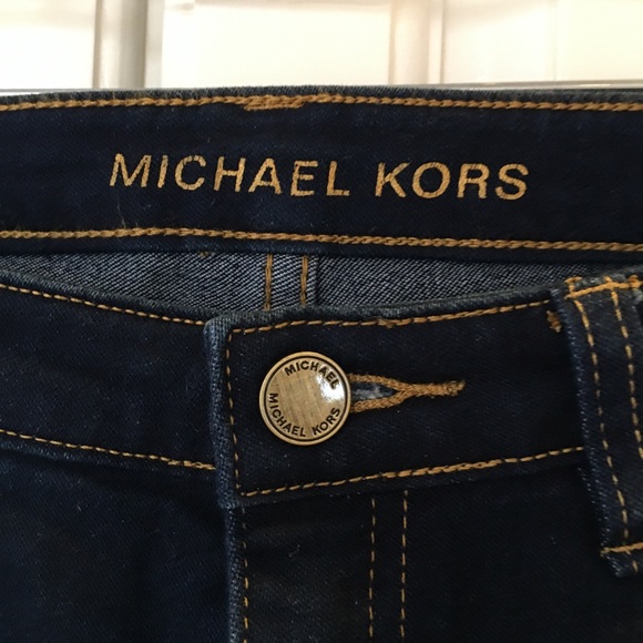 Michael Kors Dark Blue Cropped Jeans - Picture 4 of 11